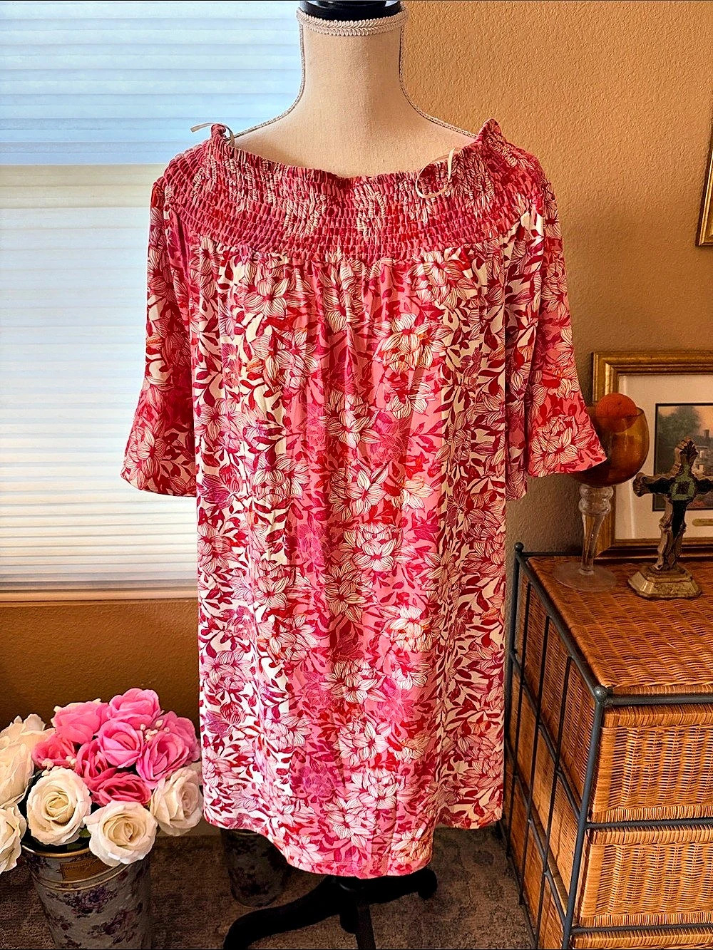 Off the shoulder floral dress